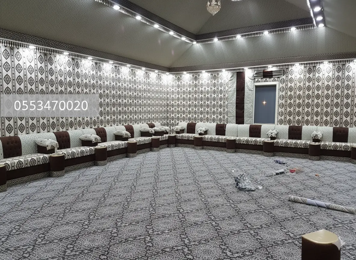 مجلس بيت شعر ملكي في الرياض - تصميم فاخر للمناسبات الكبيرة